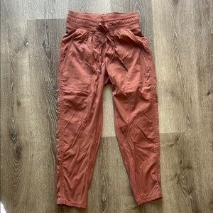 Brown Cargo Pants with Relaxed Fit and Tapered Legs